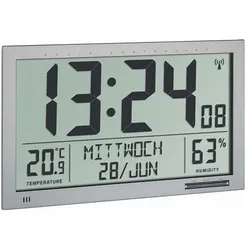 Tfa Funk-Digitaluhr Funkuhr Ku.silber 1,5V dig.