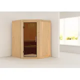 Karibu Sauna "Angel" SET naturbelassen ohne Ofen