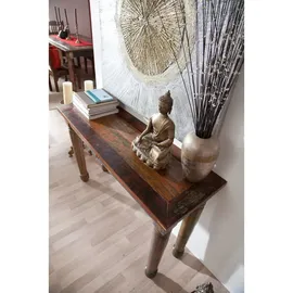 Massivmoebel24 FABLE Konsolentisch 120x40x76 mehrfarbig