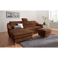 sit&more Ecksofa SIT & MORE "Cardoso L-Form", braun (cognac), B:264cm H:90cm T:162cm, Luxus-Microfaser 2 (100% Polyester);Luxus-Microfaser ALTARA NUBUCK (100% Polyester);Luxus-Microfaser 1 (100% Polyester), Sofas, Ecksofa, mit Federkern, wahlweise mit Bettfunktion