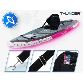 Thunder Mossa SUP Board 320 x 75 x 15 cm Grau/Weiß/Rosa