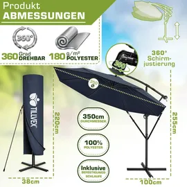 tillvex Ø 350 cm Blau