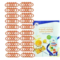 Mambocat 100er Set Weck Einkochring 100mm incl. Gelierzauber Rezeptheft von Diamantzucker