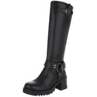 Ital-Design Cowboyboots Damen Schwarz/Silber 37