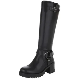 Ital-Design Cowboyboots Damen Schwarz/Silber 37