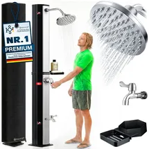 Kesser Solardusche 60 l schwarz/silber 23564