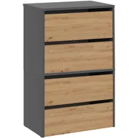 Topeshop CDF Moderne Kommode Sideboard Holzoptik Dielenkommode Artisan Eiche