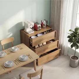 modfu Kommode 80 x 78 x 48 cm Nussbaum / Braun