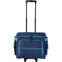 Prym Nähmaschinen-Trolley Jeans - 44 x 22 x 36 cm, Jeansblau