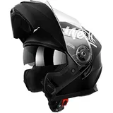 Westt Motorradhelm Integralhelm Herren Damen mit verstärktem Kinnschutz Chopper Moped Mofa Roller Helm Motorrad mit ECE DOT Zertifizierung