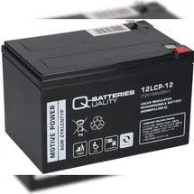 Q-Batteries 12lcp-12 12v - 13ah Blei Akku Zyklentyp Agm - Deep Cycle Vrla
