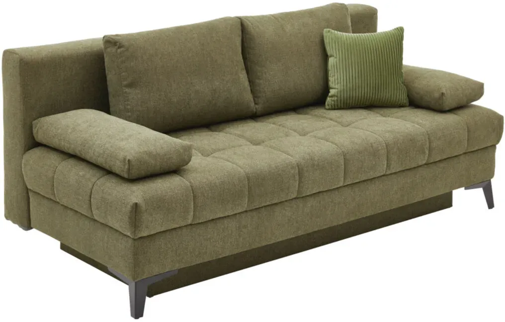 Restyl Schlafsofa Talia ca. 200x90x102cm in Stoff flaschengrün