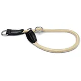 LIONTO Hunde-Halsband Zug-Stop beige 65 cm