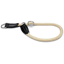 LIONTO Hunde-Halsband Zug-Stop beige 65 cm