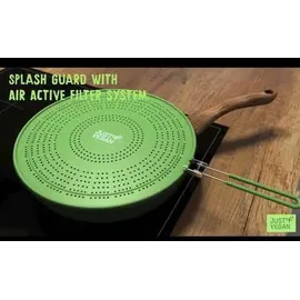 Just Vegan Spritzschutz 'Air-Activ', Küchenwecker, Grün