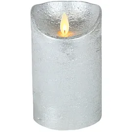 coen bakker LED Echtwachskerze 15 cm silber