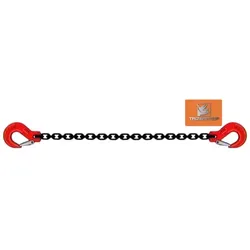 Kettengehänge 1 Strang 10mm Kette mit Haken/Haken Tragkraft 3150 kg 2m
