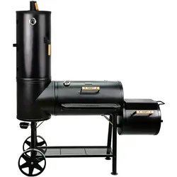 TAINO CHIEF 130 KG Smoker BBQ Grillkamin Räucherofen Holzkohle Grill 3,5mm Stahl