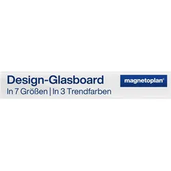 magnetoplan Design-Glasboards, magnetisch 100x600mm, briliant weiß