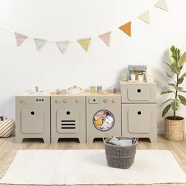 Musterkind MUSTERKIND® Kinder-Geschirrspüler Geschirrspüler Mix & Match, warmgrau/natur grau