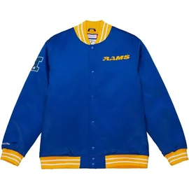 Mitchell & Ness Heavyweight Satin Jacke blau M