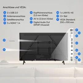 Medion MD 843102 43" 1920 x 1080 LED Smart TV