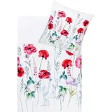 Estella Bettwäsche Christy Mako-Satin rot 135x200 cm + 80x80 cm
