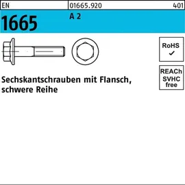 Industrial Quality Supplies Sechskantschraube EN 1665 Flansch M6 x 12 200 Stück