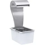 vidaXL Wasserfall Silbern