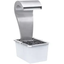 vidaXL Wasserfall Silbern