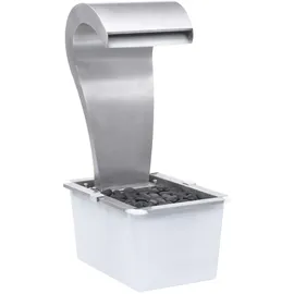 vidaXL Wasserfall Silbern