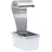 vidaXL Wasserfall Silbern
