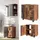 Vicco Waschbeckenunterschrank Ilias 60 x 60,8 x 33 cm Braun