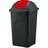 BigDean Mülleimer 60 l Schwarz/Rot