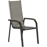 Merxx Stapelsessel Trivero 60 x 74 x 108 cm grau