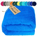 Lashuma London Saunatuch 80 x 220 cm blau