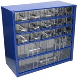 KOTARBAU® Werkstatt-Aufbewahrungsbox mit Schubfächern 306x282x155 Sortierkasten 15K2M1G Kleinteilemagazin Metall