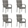 vidaXL Garten-Essgruppe 5-tlg. grau