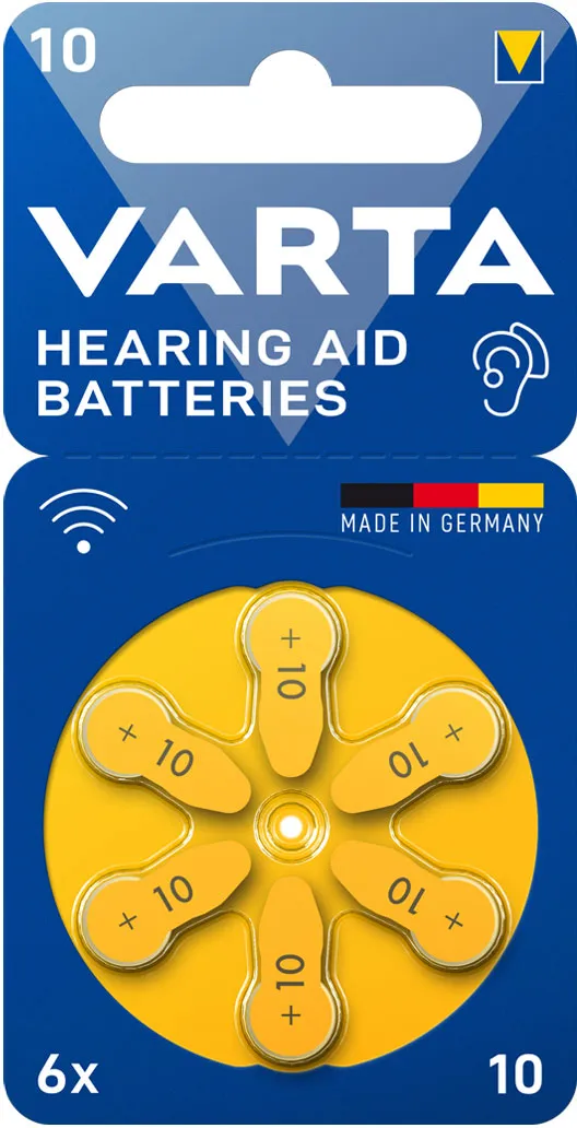VARTA Hearing Aid Batteries 10 Hörgeräte Batterie (6er Blister)
