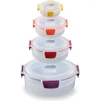 Joseph Joseph Nest Lock 4-tlg. Frischhaltedosen-Set Rund Mehrfa