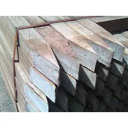 90x90 mm Bongossi Pfähle, AD *FAS*, sägerau, Erdende gespitzt, 2,75 m