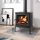 Hergom Shelburne Kaminofen Gusseisen Schwarz - Schwarz