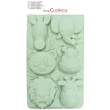ScrapCooking - Silikonform Dschungeltiere - Backform Tier - 3166, Wassergrün