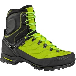 Salewa Wanderschuhe Vultur Evo GTX (Bergstiefel, Wildleder, wassdericht) schwarz/lime Herren