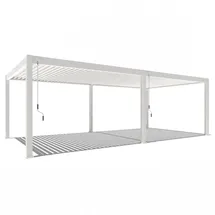 Weide Pergola Deluxe Plus 4 x 8 m Weiß