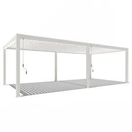 Weide Pergola Deluxe Plus 4 x 8 m Weiß
