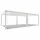 Weide Pergola Deluxe Plus 4 x 8 m Weiß