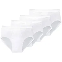 SCHIESSER Slip unifarben weiß 3XL 4er Pack