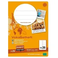 Ursus Vokabelheft A5 ohne Rand, 40 Blatt