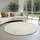 The CarPET Everest Kurzflorteppich Ø 200 cm Creme